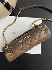 	 Bagsaaa Chanel Flap Brown Bag - 21*13.5*6cm - 5