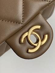 	 Bagsaaa Chanel Flap Brown Bag - 21*13.5*6cm - 4