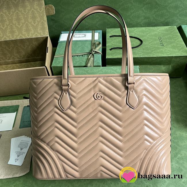 Bagsaaa Gucci Marmont Tote Nude Bag - 38.5x 29x 14cm - 1