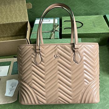 Bagsaaa Gucci Marmont Tote Nude Bag - 38.5x 29x 14cm