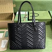 	 Bagsaaa Gucci Marmont Tote Black Bag - 38.5x 29x 14cm - 5