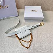 Bagsaaa Dior Removable Pouch White Belt Bag  - 2
