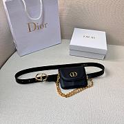 	 Bagsaaa Dior Removable Pouch Black Belt Bag - 1