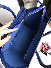 Bagsaaa Celine Micro Luggage In Drummed Calfskin In Blue - 27 X 25 X 13 CM - 5