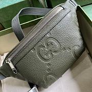 Bagsaaa Gucci Jumbo GG belt bag in dark green - 23x 13x 5cm - 5