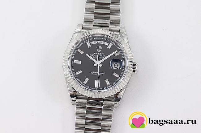 Bagsaaa Rolex Day-Date 40mm Black/18 carat white gold - 1