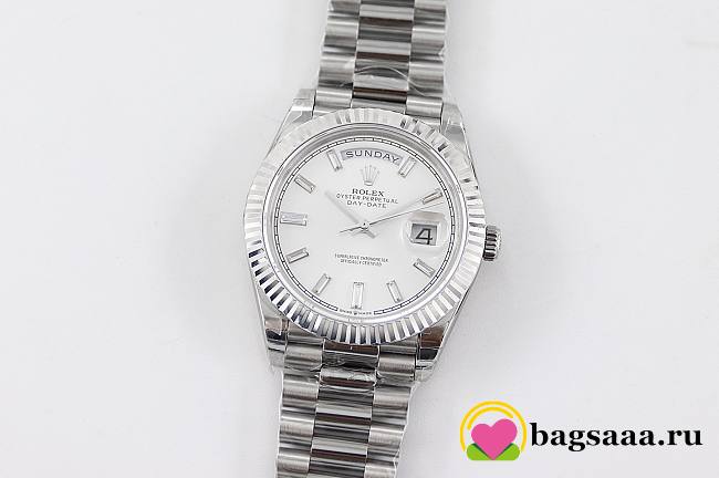 	 Bagsaaa Rolex Day-Date 40mm White/18 carat white gold - 1