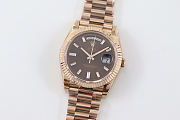 Bagsaaa Rolex Day-Date 40mm Rose Gold Chocolate Dial - 1