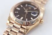 Bagsaaa Rolex Day-Date 40mm Rose Gold Chocolate Dial - 4