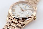 	 Bagsaaa Rolex Day-Date 40mm Rose Gold White Dial - 4