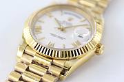 	 Bagsaaa Rolex Day-Date 40mm Gold White Dial - 5