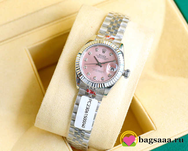Bagsaaa Rolex Lady Datejust Oystersteel and Pink Silver 28mm - 1