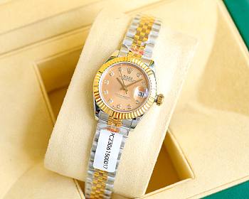 	 Bagsaaa Rolex Lady Datejust Oystersteel and Silver and Gold Dial 28mm