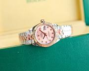	 Bagsaaa Rolex Lady Datejust Oystersteel and Silver and Pink Dial 28mm - 3