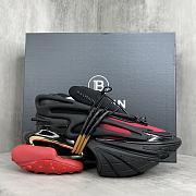 	 Bagsaaa Balmain Unicorn Low Top trainers in neoprene and leather black - 1