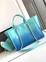Bagsaaa Chanel Shopping Tote Blue Bag 32cm - 1