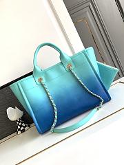 Bagsaaa Chanel Shopping Tote Blue Bag 32cm - 3