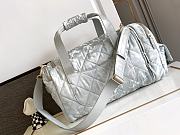 	 Bagsaaa Chanel Silver Nylon Coco Neige Two-in-One Duffle/Backpack - 51*23*20.5cm - 6