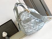 	 Bagsaaa Chanel Silver Nylon Coco Neige Two-in-One Duffle/Backpack - 51*23*20.5cm - 5