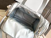 	 Bagsaaa Chanel Silver Nylon Coco Neige Two-in-One Duffle/Backpack - 51*23*20.5cm - 3