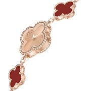 Bagsaaa Van Cleef & Arpels Sweet Alhambra red watch - 4