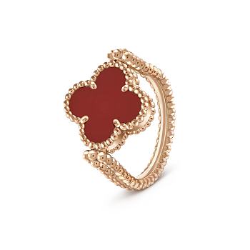 Bagsaaa Van Cleef & Arpels Vintage Alhambra Reversible Ring