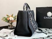 Bagsaaa Chanel Deauville Shopping Tote Black Canvas 44cm - 6