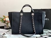 Bagsaaa Chanel Deauville Shopping Tote Black Canvas 44cm - 2