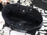 Bagsaaa Chanel Deauville Shopping Tote Black Canvas 44cm - 3