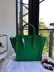 Bagsaaa Celine Micro Luggage Calfskin Handbag in green - 2