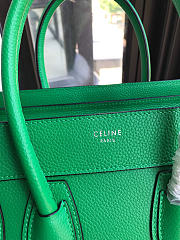 Bagsaaa Celine Micro Luggage Calfskin Handbag in green - 5