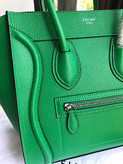 Bagsaaa Celine Micro Luggage Calfskin Handbag in green - 6