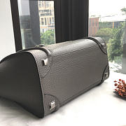 	 Bagsaaa Celine Micro Luggage Calfskin Handbag in greY - 4