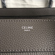 	 Bagsaaa Celine Micro Luggage Calfskin Handbag in greY - 2