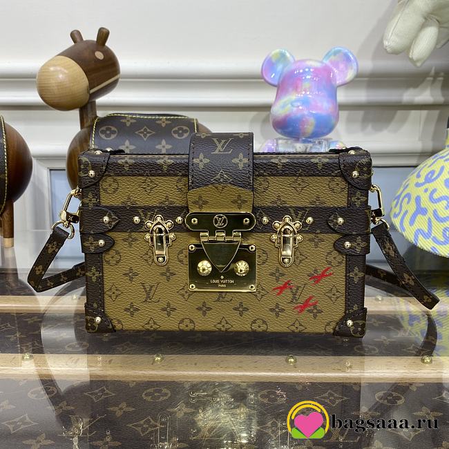 Bagsaaa Louis Vuitton LU PETITE MALLE BOX Monogram Brown 20*5*12.5cm - 1