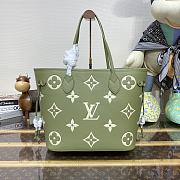 Bagsaaa Louis Vuitton Neverfull MM Monogram Green - 31 x28x14cm - 3