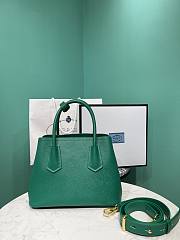 Bagsaaa Prada Double Saffiano leather green mini bag  - 2
