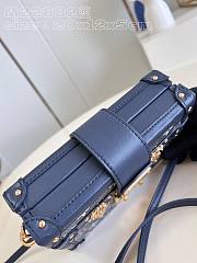 Bagsaaa Louis Vuitton Petite Malle Bag Denim Gold Hardware - 4
