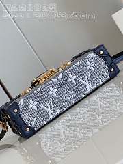 Bagsaaa Louis Vuitton Petite Malle Bag Denim Gold Hardware - 5
