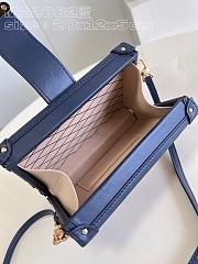 Bagsaaa Louis Vuitton Petite Malle Bag Denim Gold Hardware - 2