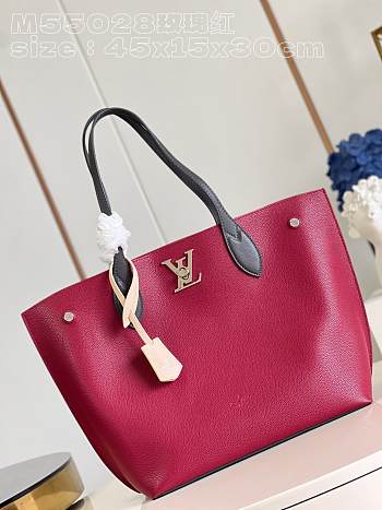 Bagsaaa Louis Vuitton Lockme Go Bag Red