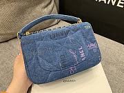 Bagsaa Chanel Denim Flap Bag Blue - 6
