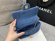 Bagsaa Chanel Denim Flap Bag Blue - 4