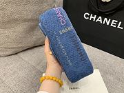 Bagsaa Chanel Denim Flap Bag Blue - 5