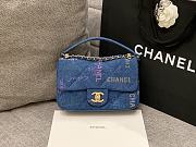 Bagsaa Chanel Denim Flap Bag Blue - 3