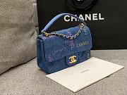 Bagsaa Chanel Denim Flap Bag Blue - 2