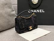 	 Bagsaa Chanel Denim Flap Bag Black - 6