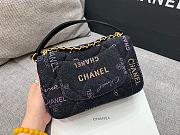 	 Bagsaa Chanel Denim Flap Bag Black - 3