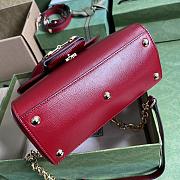 Bagsaaa Gucci Horsebit 1955 mini bag red - 22x16x10.5cm - 5