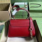 Bagsaaa Gucci Horsebit 1955 mini bag red - 22x16x10.5cm - 4